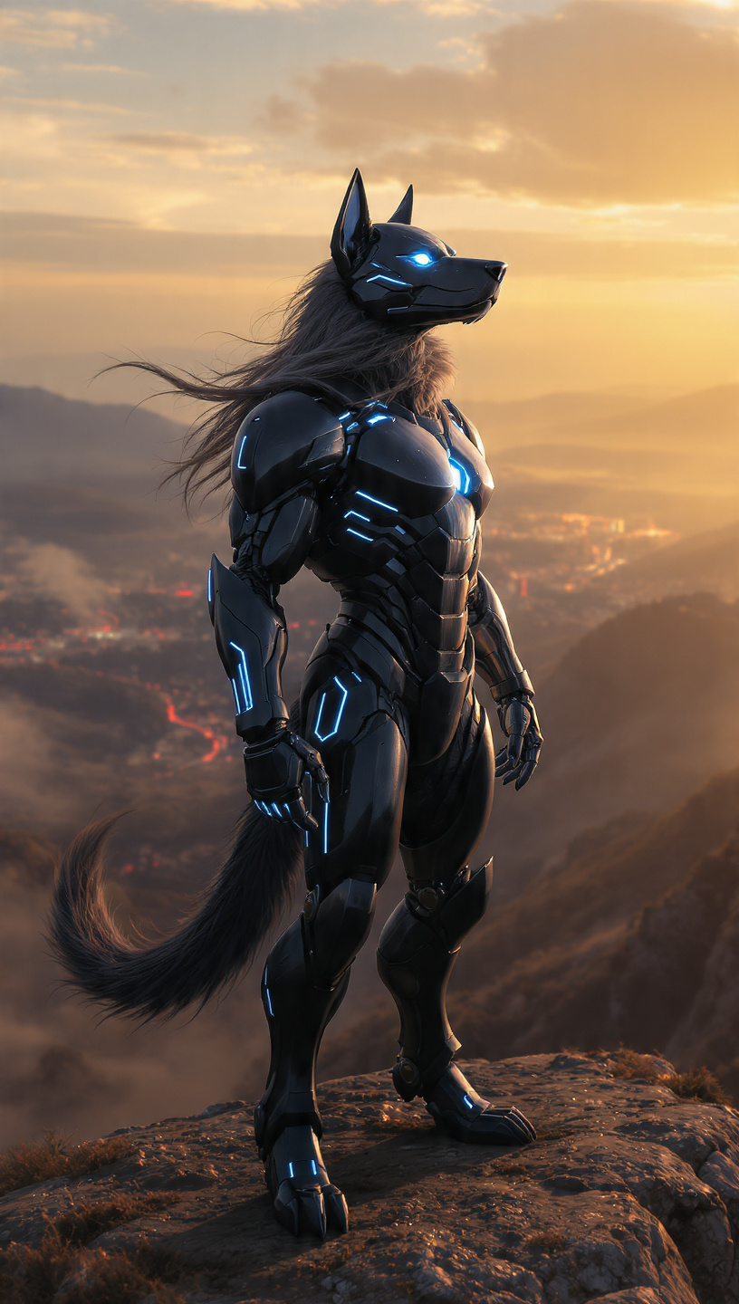 Tdog overlooking the city