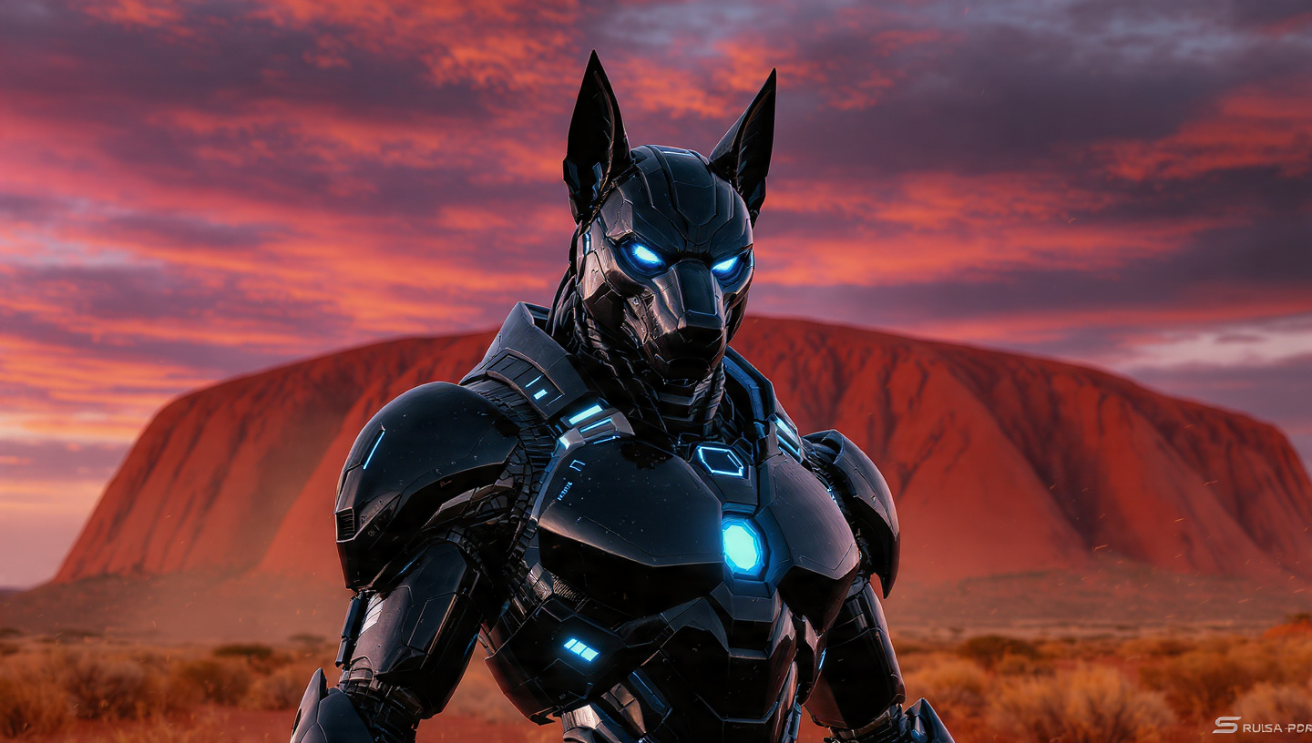 Tdog at Uluru